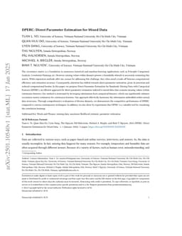 DPERC: Direct Parameter Estimation for Mixed Data