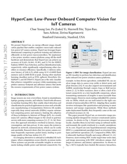 HyperCam: Low-Power Onboard Computer Vision for IoT Cameras