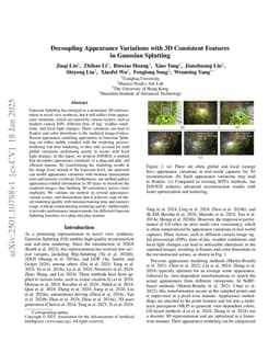 Decoupling Appearance Variations with 3D Consistent Features in Gaussian Splatting