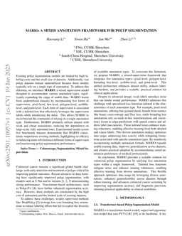 MARIO: A Mixed Annotation Framework For Polyp Segmentation