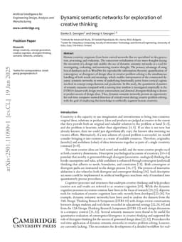 Dynamic semantic networks for exploration of creative thinking