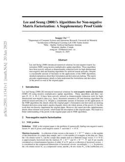 Lee and Seung (2000)'s Algorithms for Non-negative Matrix Factorization: A Supplementary Proof Guide