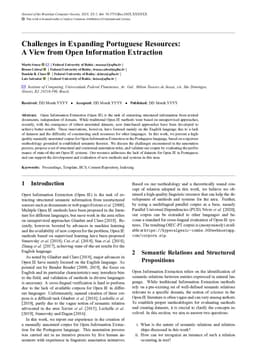Challenges in Expanding Portuguese Resources: A View from Open Information Extraction