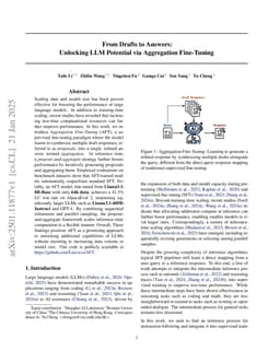 From Drafts to Answers: Unlocking LLM Potential via Aggregation Fine-Tuning