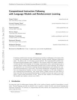 Compositional Instruction Following with Language Models and Reinforcement Learning