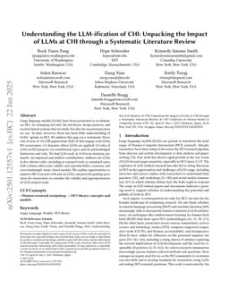 Understanding the LLM-ification of CHI: Unpacking the Impact of LLMs at CHI through a Systematic Literature Review