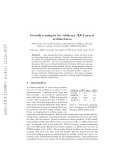 Growth strategies for arbitrary DAG neural architectures