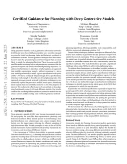 Certified Guidance for Planning with Deep Generative Models