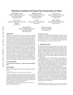 Mutation-Guided LLM-based Test Generation at Meta