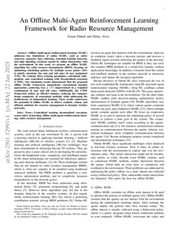 An Offline Multi-Agent Reinforcement Learning Framework for Radio Resource Management