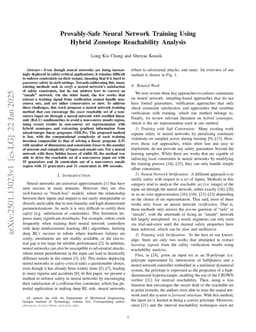 Provably-Safe Neural Network Training Using Hybrid Zonotope Reachability Analysis