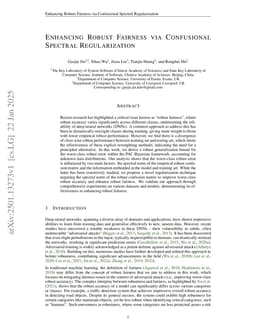 Enhancing Robust Fairness via Confusional Spectral Regularization