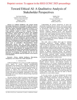 Toward Ethical AI: A Qualitative Analysis of Stakeholder Perspectives