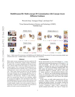 MultiDreamer3D: Multi-concept 3D Customization with Concept-Aware Diffusion Guidance