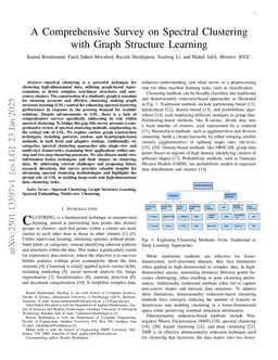 A Comprehensive Survey on Spectral Clustering with Graph Structure Learning