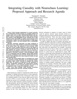 Integrating Causality with Neurochaos Learning: Proposed Approach and Research Agenda