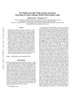 Fast Think-on-Graph: Wider, Deeper and Faster Reasoning of Large Language Model on Knowledge Graph