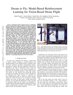 Dream to Fly: Model-Based Reinforcement Learning for Vision-Based Drone Flight