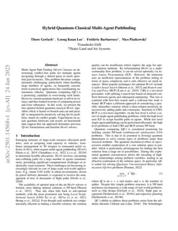Hybrid Quantum-Classical Multi-Agent Pathfinding
