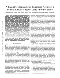 A Predictive Approach for Enhancing Accuracy in Remote Robotic Surgery Using Informer Model
