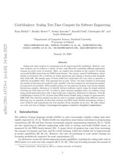 CodeMonkeys: Scaling Test-Time Compute for Software Engineering