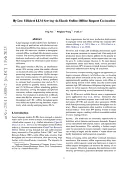 HyGen: Efficient LLM Serving via Elastic Online-Offline Request Co-location