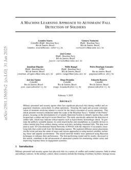 A Machine Learning Approach to Automatic Fall Detection of Soldiers