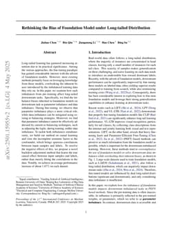 Rethinking the Bias of Foundation Model under Long-tailed Distribution