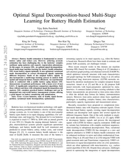 Optimal Signal Decomposition-based Multi-Stage Learning for Battery Health Estimation