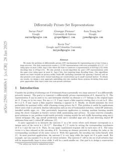 Differentially Private Set Representations