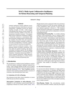 MACI: Multi-Agent Collaborative Intelligence for Adaptive Reasoning and Temporal Planning