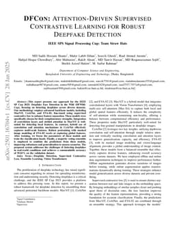 DFCon: Attention-Driven Supervised Contrastive Learning for Robust Deepfake Detection