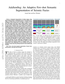 AdaSemSeg: An Adaptive Few-shot Semantic Segmentation of Seismic Facies