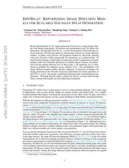 DiffSplat: Repurposing Image Diffusion Models for Scalable Gaussian Splat Generation