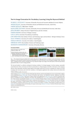 Text-to-Image Generation for Vocabulary Learning Using the Keyword Method