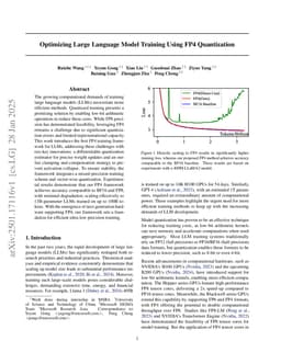 Optimizing Large Language Model Training Using FP4 Quantization