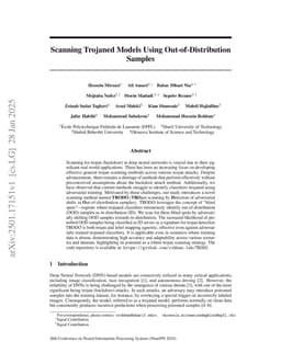 Scanning Trojaned Models Using Out-of-Distribution Samples
