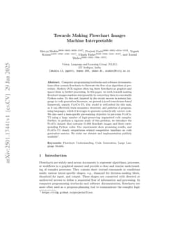 Towards Making Flowchart Images Machine Interpretable