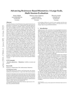 Advancing Brainwave-Based Biometrics: A Large-Scale, Multi-Session Evaluation