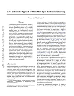 B3C: A Minimalist Approach to Offline Multi-Agent Reinforcement Learning