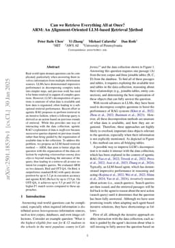 Can we Retrieve Everything All at Once? ARM: An Alignment-Oriented LLM-based Retrieval Method