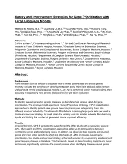 Survey and Improvement Strategies for Gene Prioritization with Large Language Models