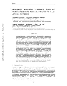 Rethinking Diffusion Posterior Sampling: From Conditional Score Estimator to Maximizing a Posterior