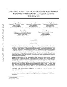 GPO-VAE: Modeling Explainable Gene Perturbation Responses utilizing GRN-Aligned Parameter Optimization