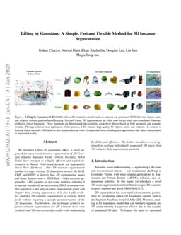 Lifting by Gaussians: A Simple, Fast and Flexible Method for 3D Instance Segmentation