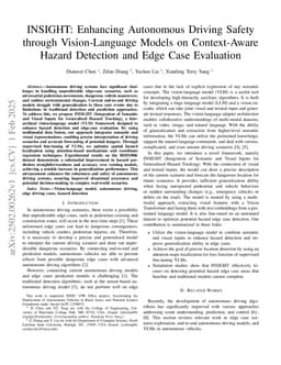 INSIGHT: Enhancing Autonomous Driving Safety through Vision-Language Models on Context-Aware Hazard Detection and Edge Case Evaluation