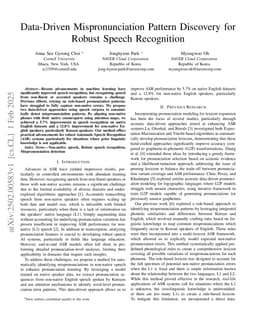 Data-Driven Mispronunciation Pattern Discovery for Robust Speech Recognition