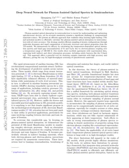 Deep Neural Network for Phonon-Assisted Optical Spectra in Semiconductors