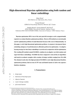 High-Dimensional Bayesian Optimization Using Both Random and Supervised Embeddings
