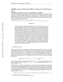 qNBO: quasi-Newton Meets Bilevel Optimization